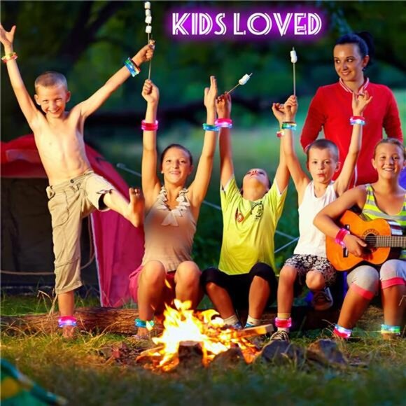 24Pcs Glow in the Dark Party Supplies for Kids/Adults, Flashing Light up Toys - Picture 2 of 7